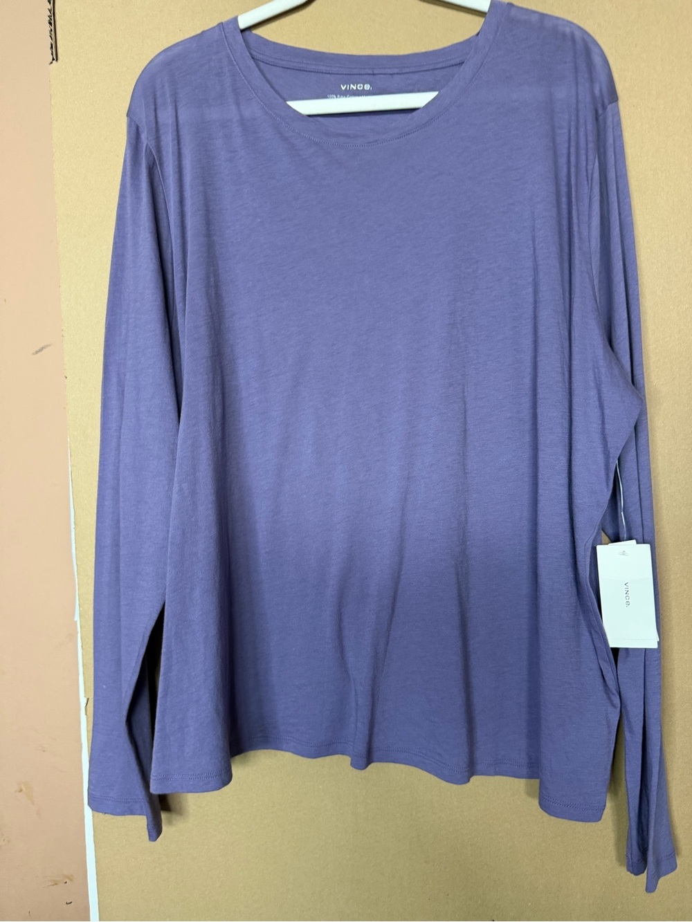 NWT Vince women’s VE724883189 long sleeve shirt in 54SAUR color. Size XXXL.